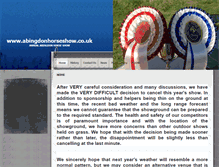 Tablet Screenshot of abingdonhorseshow.co.uk